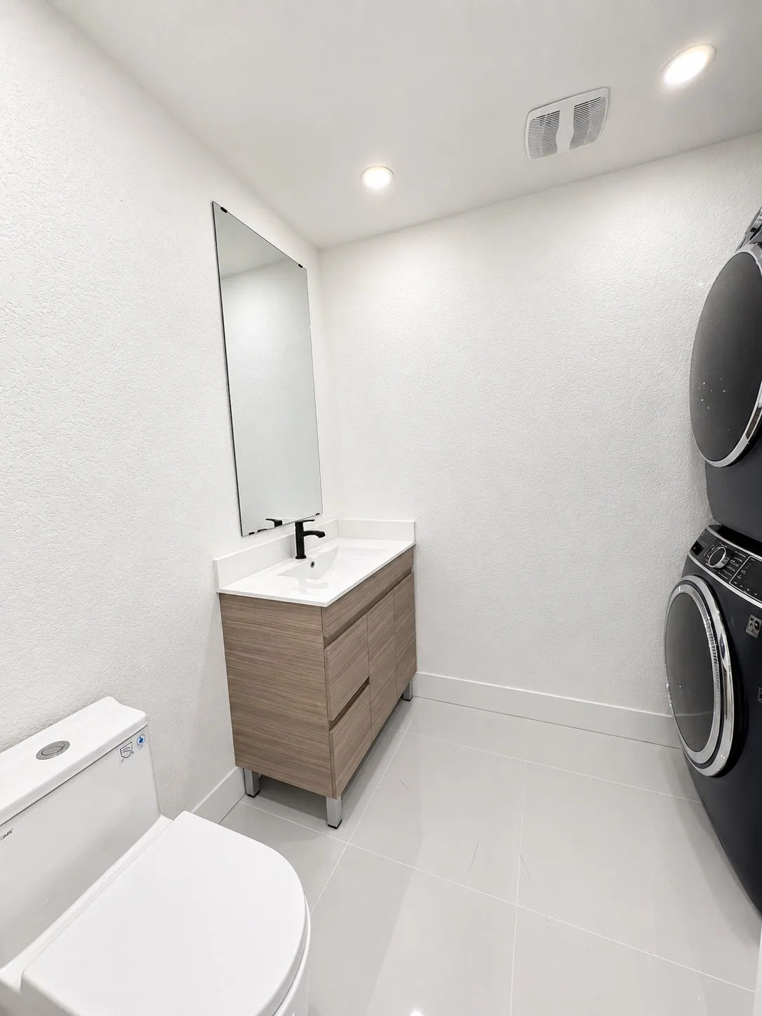 Half bath and laundry